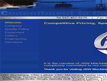 Tablet Screenshot of jbwmachining.com